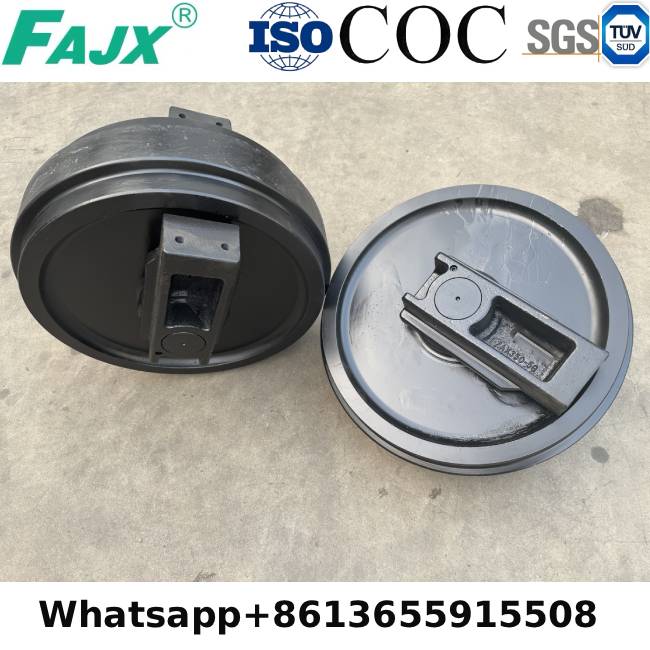 Quale materiale viene utilizzato per la ruota folle dell'escavatore ZAX350?
